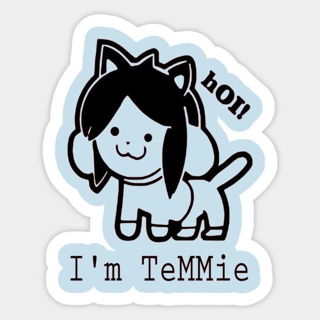 Undertale Temmie Sticker by OtakuPapercraft